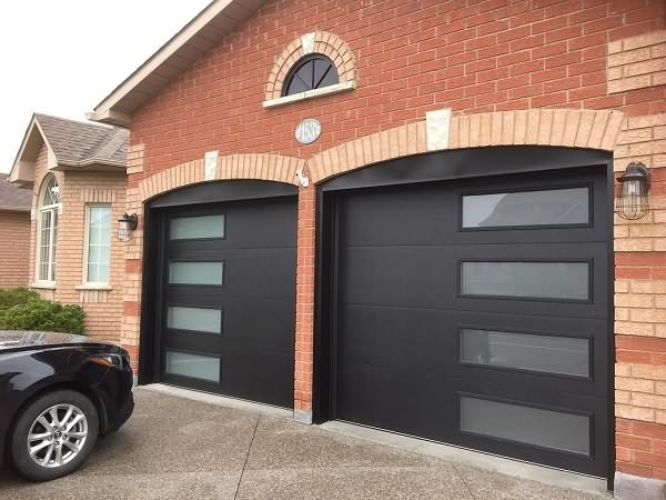 Factory Free sample 9×7 Garage Door - Black Garage Doors With